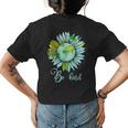 Be Kind Daisy Earth Hippie Flower Child Womens Back Print T-shirt