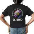 Be Kind Genderfluid Daisy Peace Hippie Pride Flag Lgbt Gift Womens Back Print T-shirt