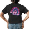 Bi Wife Energy Bisexual Pride Bisexual Flag Lgbtq Support Womens Back Print T-shirt