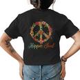 Hippie Soul Daisy Flower Peace Sign Flower Lover Womens Back Print T-shirt