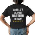 Worlds Okayest Brotherinlaw From Sisterinlaw Gift For Mens Womens Back Print T-shirt