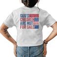 Gods Children Are Not For Sale Funny Quote Gods Children Womens Back Print T-shirt