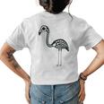 Halloween Skeleton Flamingo Animal Costume Womens Back Print T-shirt