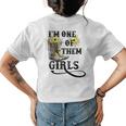 I Am One Of Them Girls Cowgirl Boots Sunflower Western Womens Back Print T-shirt