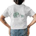 Mama To Be Elephant Funny Pregnancy For Women Gifts For Mama Funny Gifts Womens Back Print T-shirt
