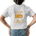 Never Underestimate A Nurse With An Rv Camper Gifts Womens Back Print T-shirt