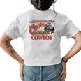 Punchy Cowboy Western Country Cattle Cowboy Cowgirl Rodeo Women's T-shirt Back Print