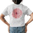 They Whispered To Her You Cannot Withstand The Storm Daisy Gift For Womens Womens Back Print T-shirt