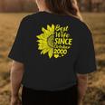 19Th Wedding Anniversary Sunflower Wife October 2000 Gift Womens Back Print T-shirt Unique Gifts