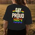 60 Years Old Lgbt Birthday Squad Gay And Proud Since 1963 Womens Back Print T-shirt Funny Gifts