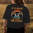 6Th Grade Level Unlocked Gamer First Day Of School Boys Womens Back Print T-shirt Funny Gifts