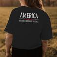 America God Shed His Grace On Thee Patriotic Us Flag Womens Back Print T-shirt Unique Gifts