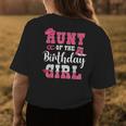 Aunt Of The Birthday Girl Western Cowgirl Themed 2Nd Bday Womens Back Print T-shirt Unique Gifts