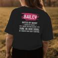 Bailey Name Gift Bailey Hated By Many Loved By Plenty Heart Her Sleeve Womens Back Print T-shirt Funny Gifts