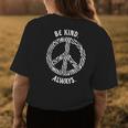 Be Kind Always Animal Lovers Zebra Peace Sign Womens Back Print T-shirt Unique Gifts