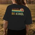 Be Kind Inspirational Retro Vintage Quote Autism Awareness Womens Back Print T-shirt Unique Gifts
