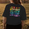 Be Kind Love Kindness Autism Mental Health Awareness Women Womens Back Print T-shirt Unique Gifts