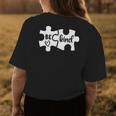 Be Kind Puzzle Pieces Kindness Autism Awareness Month Womens Back Print T-shirt Unique Gifts