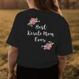 Best Karate Mom Ever Pink Flowers Floral Sports Mom Womens Back Print T-shirt Unique Gifts