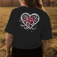 Best Mom Ever Mothers Day Floral Heart Gift Gift For Womens Womens Back Print T-shirt Unique Gifts