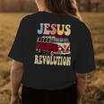 Boho Jesus-Revolution Christian Faith Based Jesus Costume Faith Funny Gifts Womens Back Print T-shirt Unique Gifts