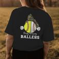 Busy Raising Ballers Baseball Softball Bandana Mom Leopard Womens Back Print T-shirt Unique Gifts