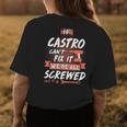 Castro Name Gift If Castro Cant Fix It Were All Screwed Womens Back Print T-shirt Funny Gifts