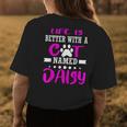 Cat Named Daisy Funny Cut Cat Mom Dad Owner Christmas Gift Womens Back Print T-shirt Unique Gifts