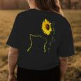 Cat Sunflower Be Your Own Sunshine Gift For Cat Mom Dad Womens Back Print T-shirt Unique Gifts