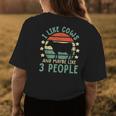 Cow For Women Funny I Like Cows And 3 People Cute Cow Womens Back Print T-shirt Unique Gifts