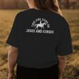 Cowgirl Vintage Jesus Horse Lover Christian Gift Womens Back Print T-shirt Unique Gifts