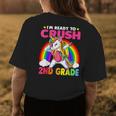 Crush 2Nd Grade Dabbing Unicorn Back To School Girls Gift Womens Back Print T-shirt Funny Gifts
