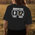 Daughters Yours Mine Funny Cowgirl Mom Barrel Racing Dad Womens Back Print T-shirt Unique Gifts