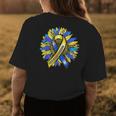 Down Syndrome Awareness Leopard Sunflower Yellow Blue Ribbon Womens Back Print T-shirt Unique Gifts