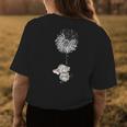 Faith Elephant Sunflower Neuroendocrine Cancer Awareness Womens Back Print T-shirt Unique Gifts