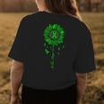 Faith Hope Cure Sunflower Green Mental Health Awareness Womens Back Print T-shirt Unique Gifts