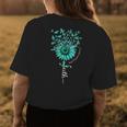 Faith Sunflower Butterfly Fragile X Syndrome Awareness Womens Back Print T-shirt Unique Gifts