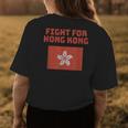 Fight For Hong Kong Regional Flag Protest Prc Distressed Womens Back Print T-shirt Unique Gifts