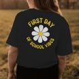 First Day Of School Vibes First School Day Teacher Daisy Womens Back Print T-shirt Unique Gifts