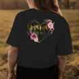 Floral Design Mothers Day And Birthday Present For New Mom Gift For Womens Womens Back Print T-shirt Unique Gifts