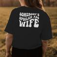 Funny Wife Somebodys Spoiled Ass Wife Retro Groovy Womens Back Print T-shirt Unique Gifts