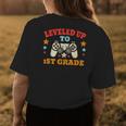 Game Leveled Up To 1St Grade First Day Of School Gamer Boys Womens Back Print T-shirt Funny Gifts