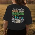 Gardening Dog Lover Gardener Garden Pet Gift Plants Womens Back Print T-shirt Funny Gifts