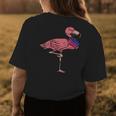Gay Lgbt Flamingo Cute Bisexual Flag Color Bird Lover Gift Womens Back Print T-shirt Unique Gifts