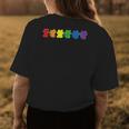 Gay Pride Cats Lgbt Rainbow Flag Lgbtq Cute Cat Womens Back Print T-shirt Unique Gifts
