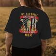 Gift For Mother Of Firefighter Mom Fire Department Pride Womens Back Print T-shirt Unique Gifts