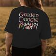 Golden Doodle Mom Funny Floral Dog Lover Gift Womens Back Print T-shirt Unique Gifts