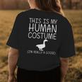 Goose Easy Halloween Human Costume Waterfowl Animal Diy Gift Womens Back Print T-shirt Unique Gifts
