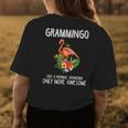 Grammingo Like An Grandma Only Awesome Floral Gift For Womens Womens Back Print T-shirt Unique Gifts