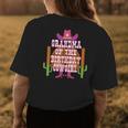 Grandma Of The Birthday Cowgirl Kids Rodeo Party Bday Womens Back Print T-shirt Unique Gifts